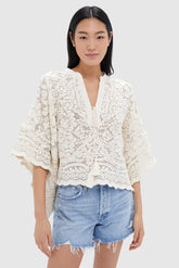 Tan Lace Apollo Poncho